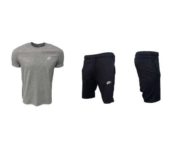 Nike Classic Shorts + T-shirt Grey Black